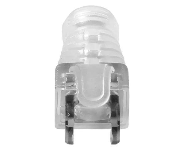 Easy Feed RJ45 Strain Relief Boot, Shielded CAT5E/6, 6.5mm Diameter - 25 Pack