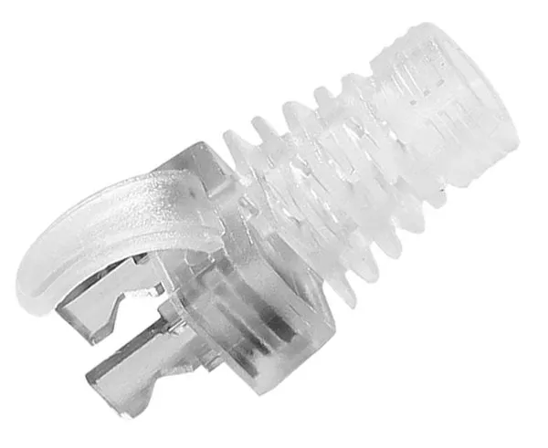 Easy Feed RJ45 Strain Relief Boot, Shielded CAT5E/6, 6.5mm Diameter - 25 Pack