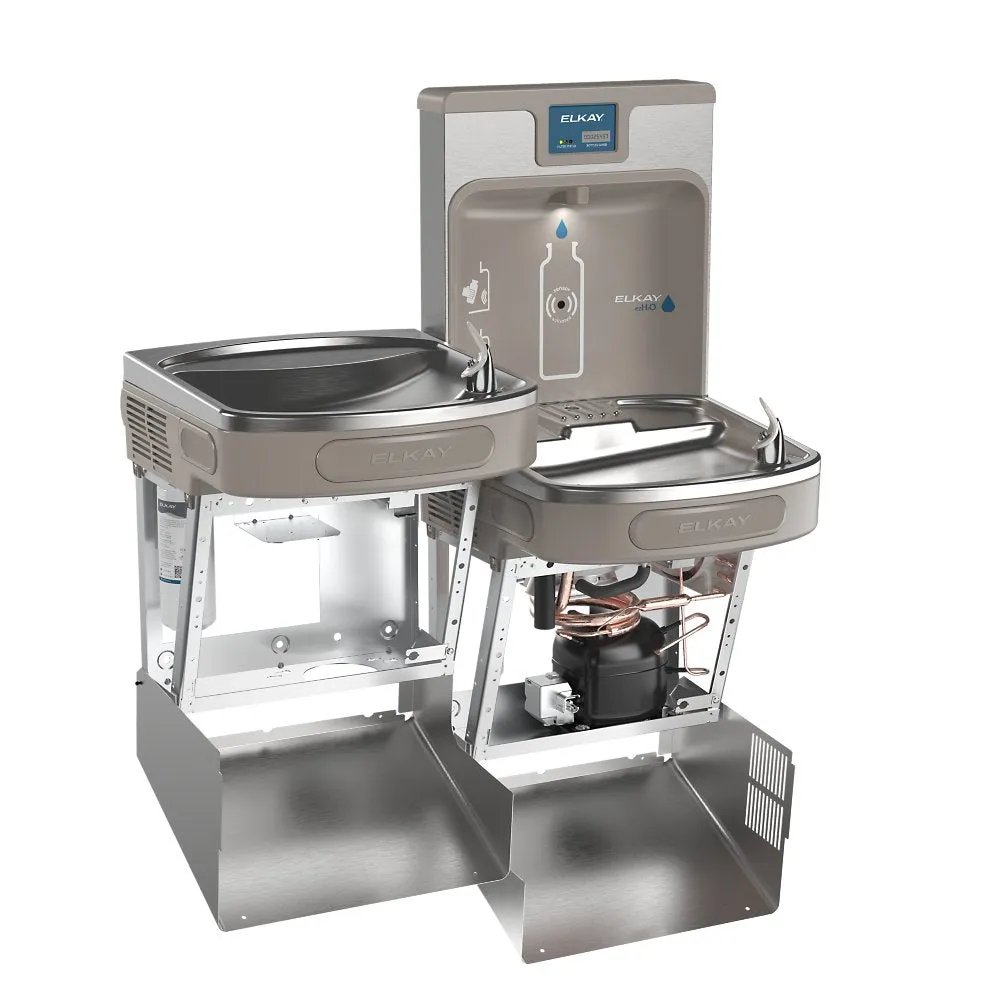 Elkay LZSTL8WSSP-W1 | Enhanced Connected ezH2O Bottle Filling Station, Bi-Level, Filtered, Refrigerated, Stainless