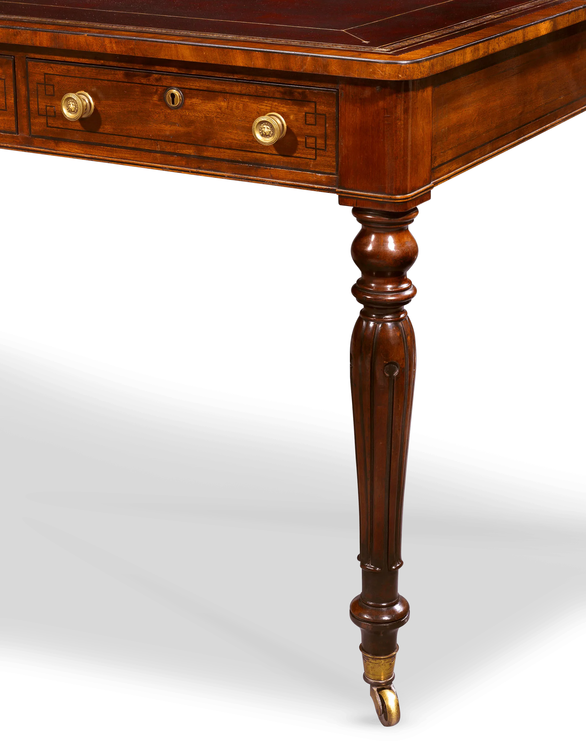 English Mahogany Writing Table