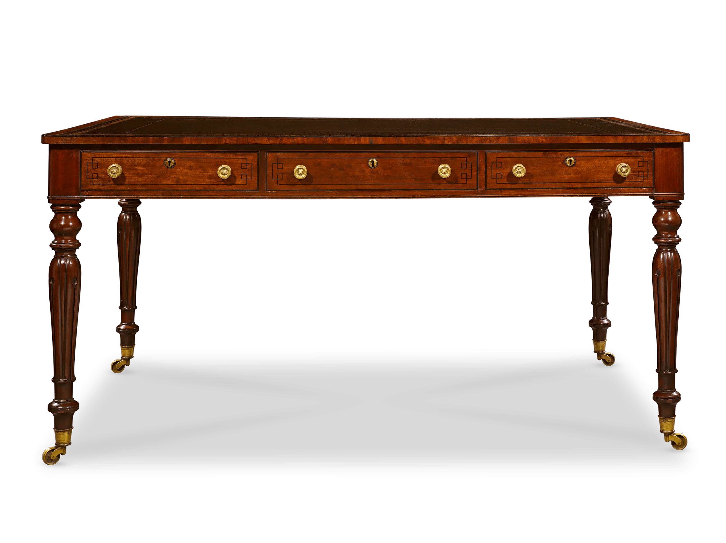 English Mahogany Writing Table