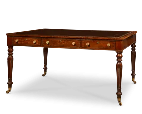 English Mahogany Writing Table