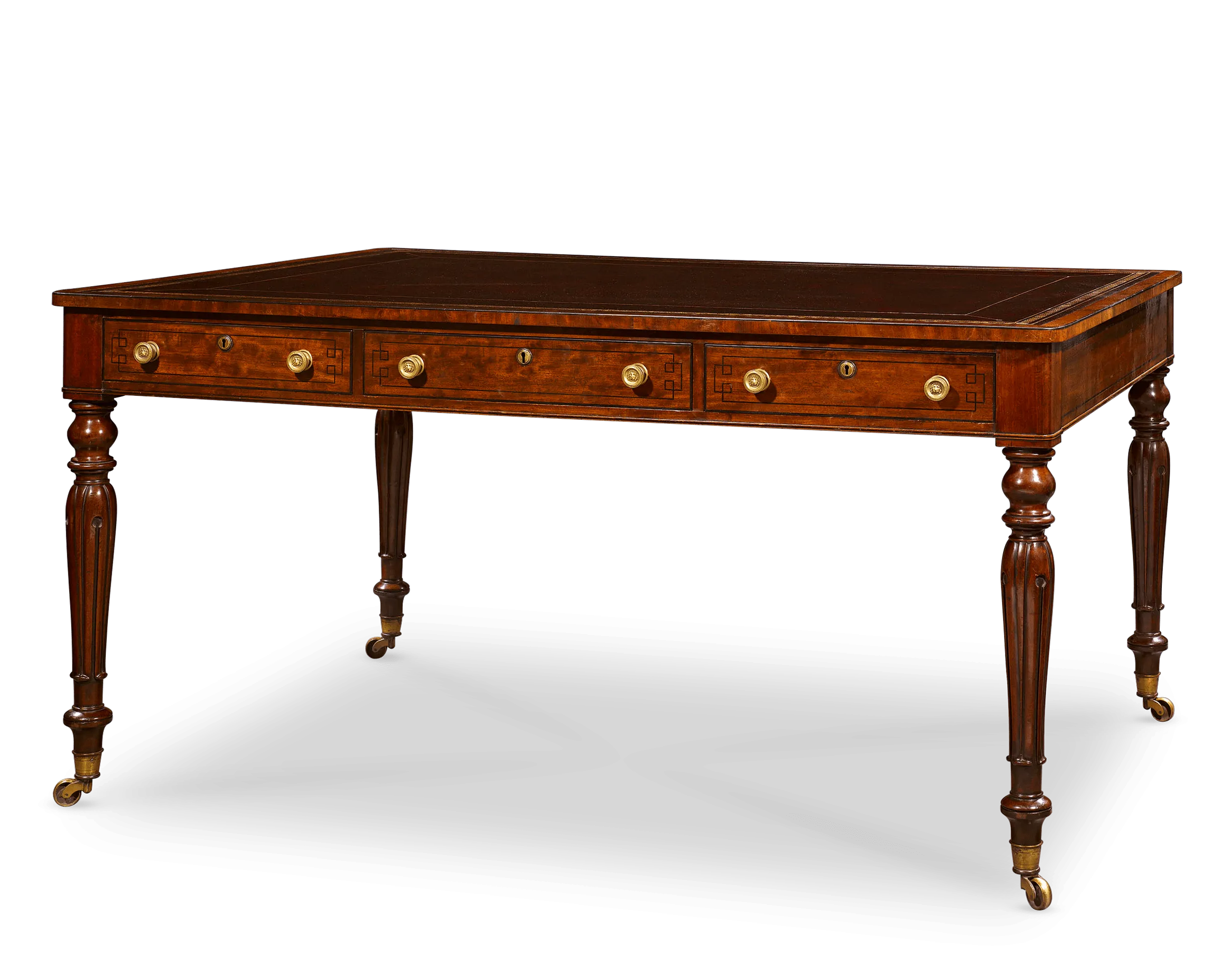 English Mahogany Writing Table