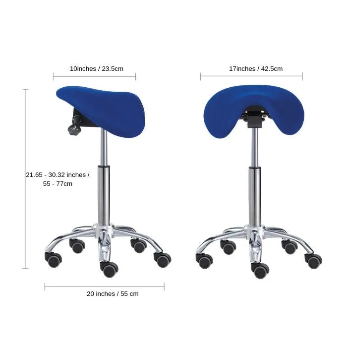 Ergonomic MultiFuction English Saddle Stool or Chair for BetterPosture