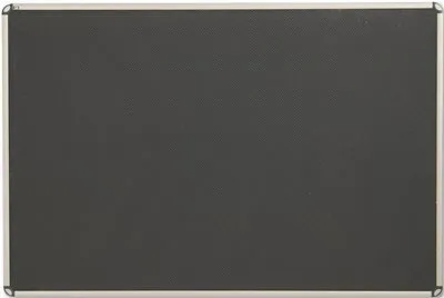 Euro-Style Bulletin Board High-Density Foam 72 X 48 Black/Aluminum Frame