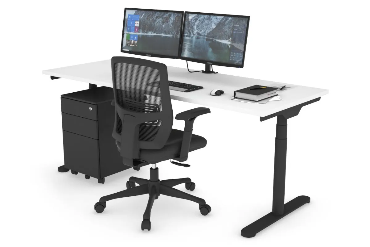 Flexi Premium Height Adjustable Single Workstation [1800L x 700W]