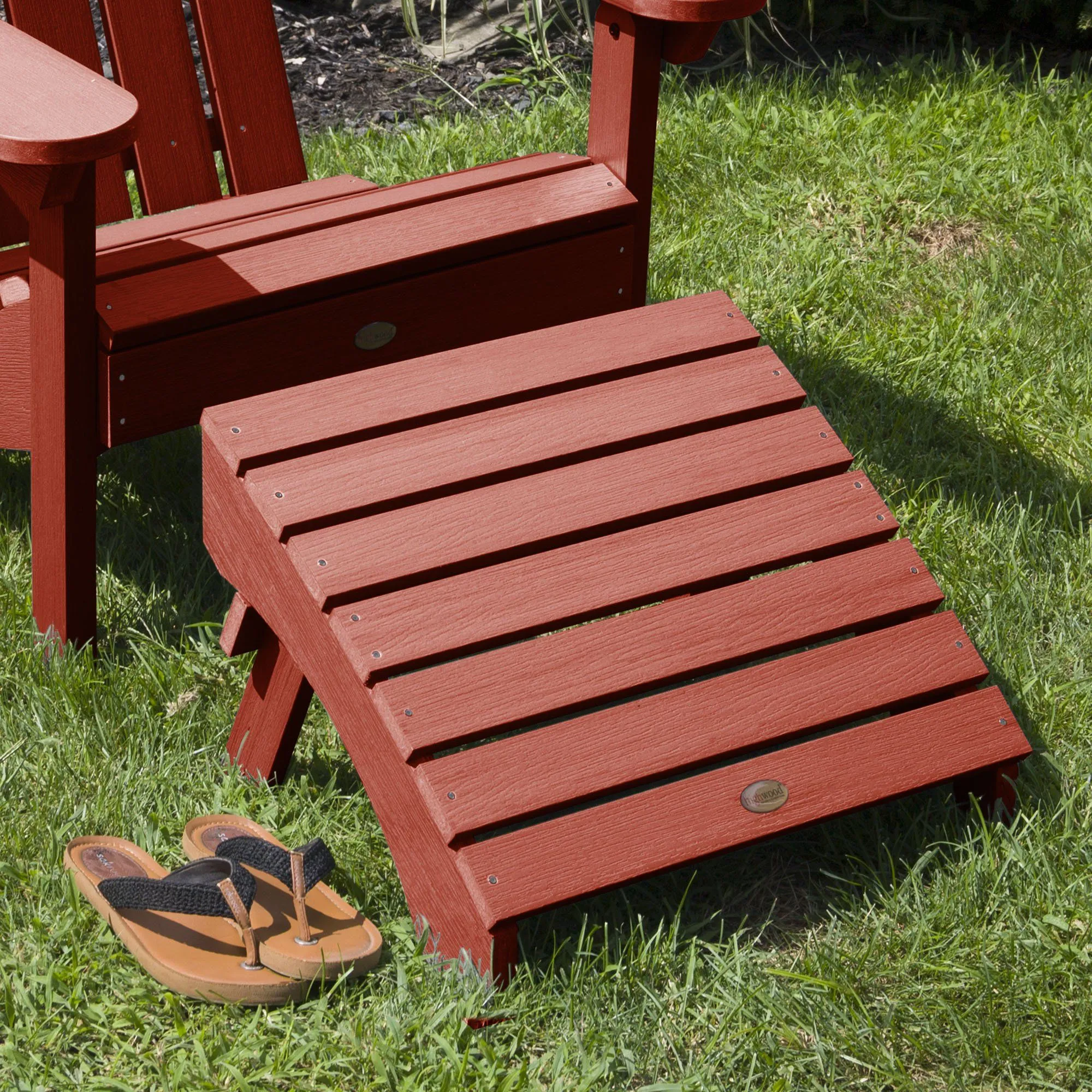 Folding Adirondack Ottoman