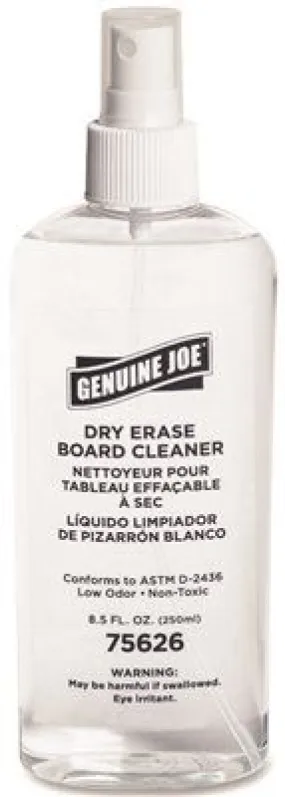 Genuine Joe Dry Erase Board Cleaner Low-Odor Pump Spray 8 Oz