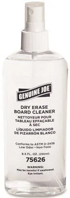 Genuine Joe Dry Erase Board Cleaner Low-Odor Pump Spray 8 Oz