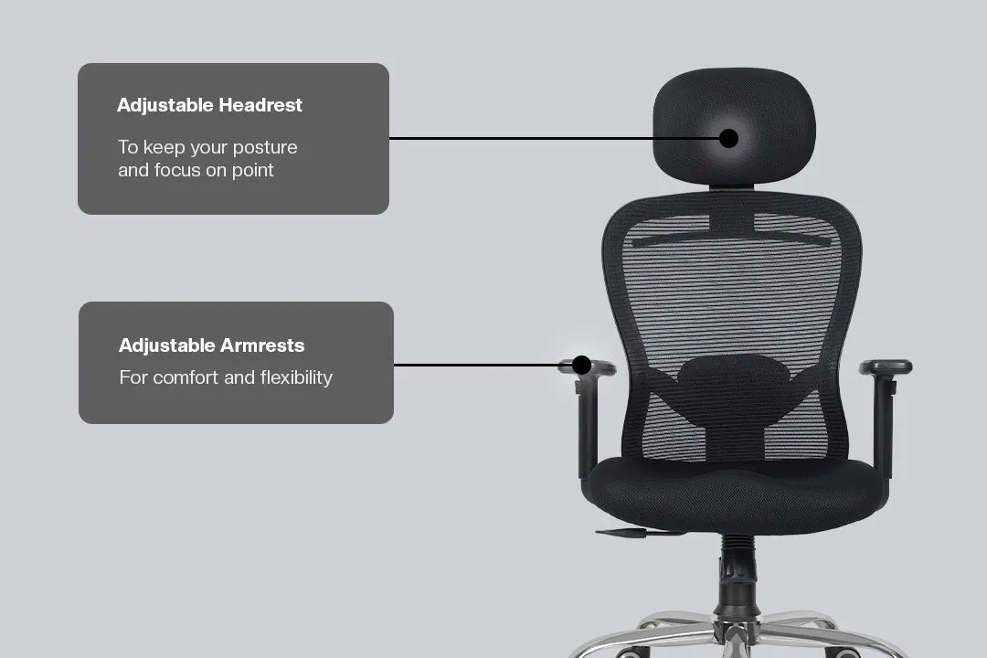 Green Soul Renewed Crystal V2 High Back Mesh  Office Chair