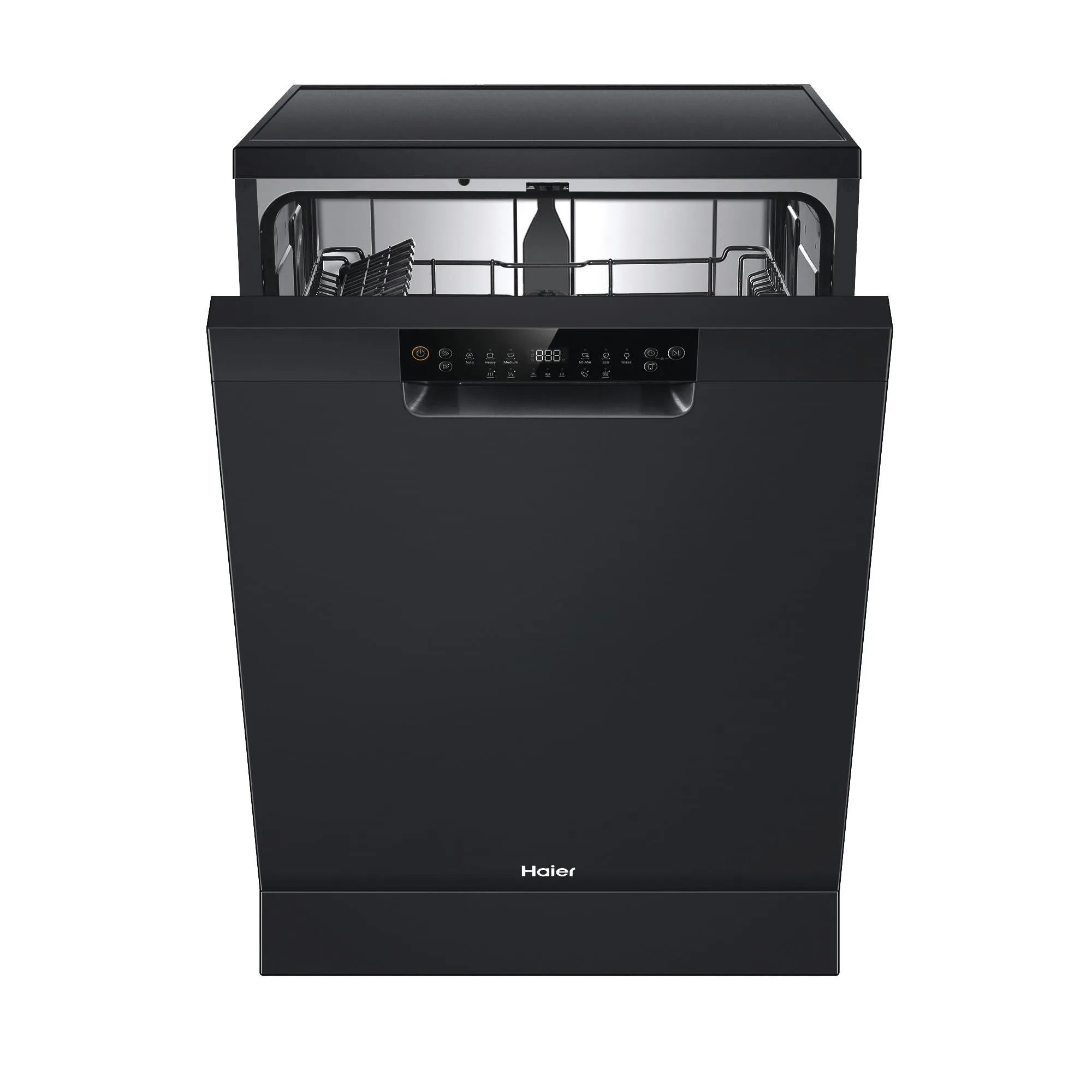 Haier HDW15F1B1 15 Place Setting Freestanding Dishwasher (Black)