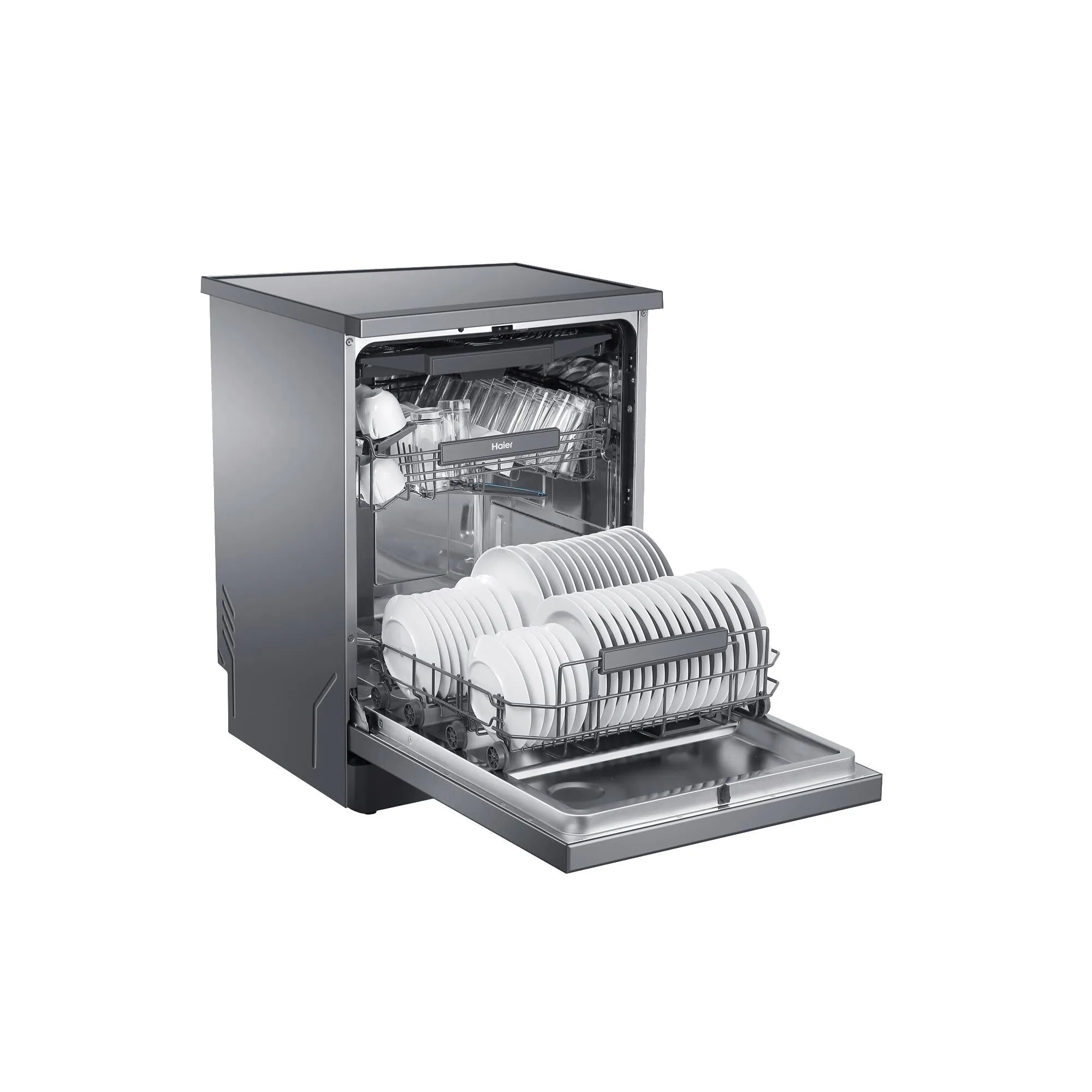 Haier HDW15F3S1 15-Place Setting Freestanding Dishwasher (Satina)