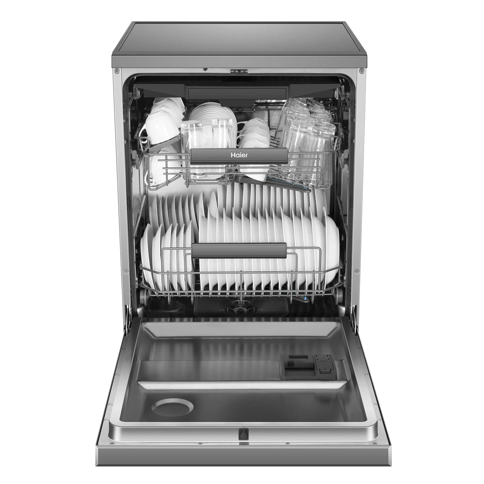 Haier HDW15F3S1 15-Place Setting Freestanding Dishwasher (Satina)