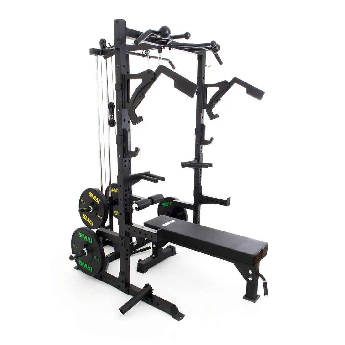 Half Power Rack Cable Weightlifting Package