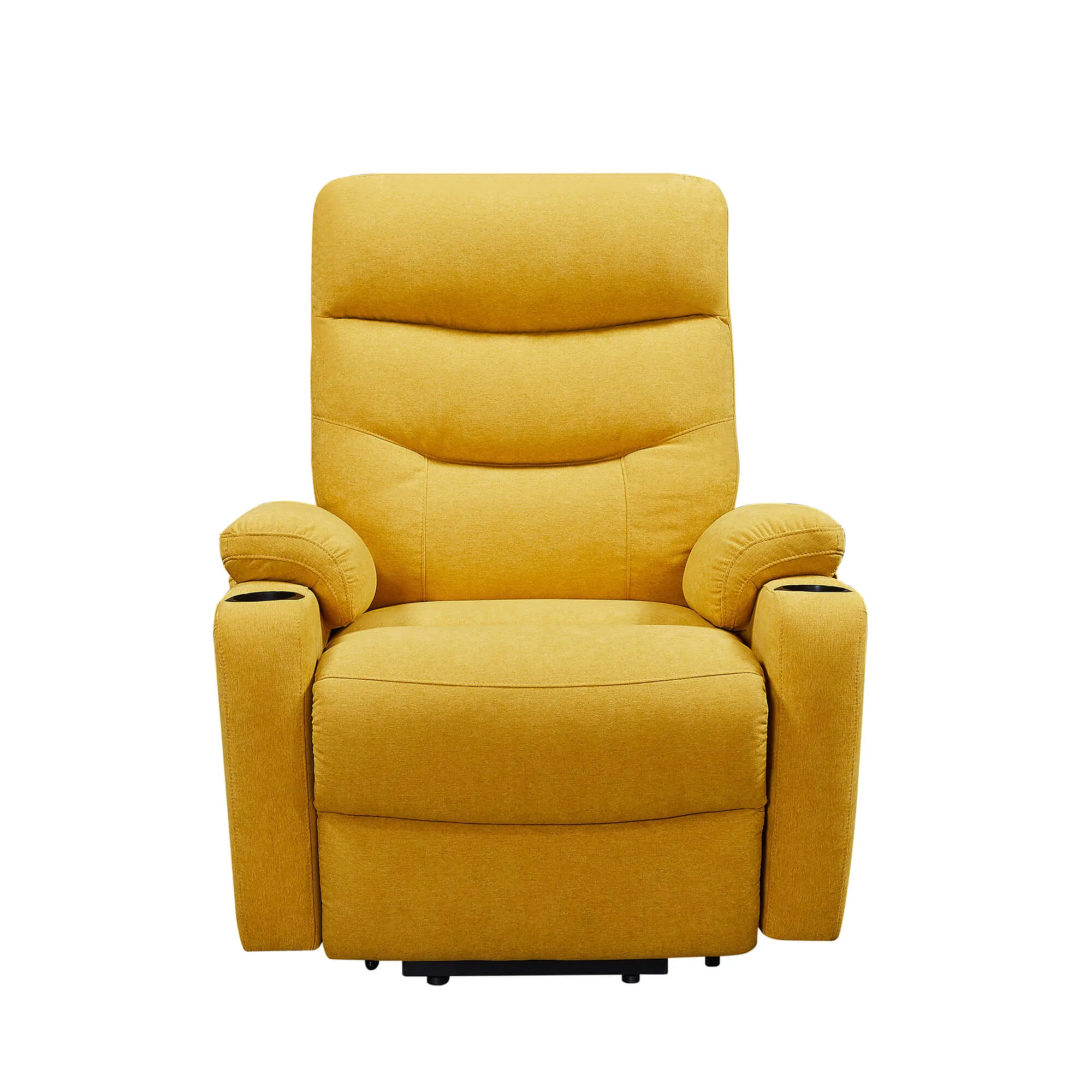 Homrest Power Lift Recliner Chair with Massage and Heat for Elderly Electric Recliner Lift Chair with 2 Side Pockets, Cup Holders, USB Port for Living Room, Yellow