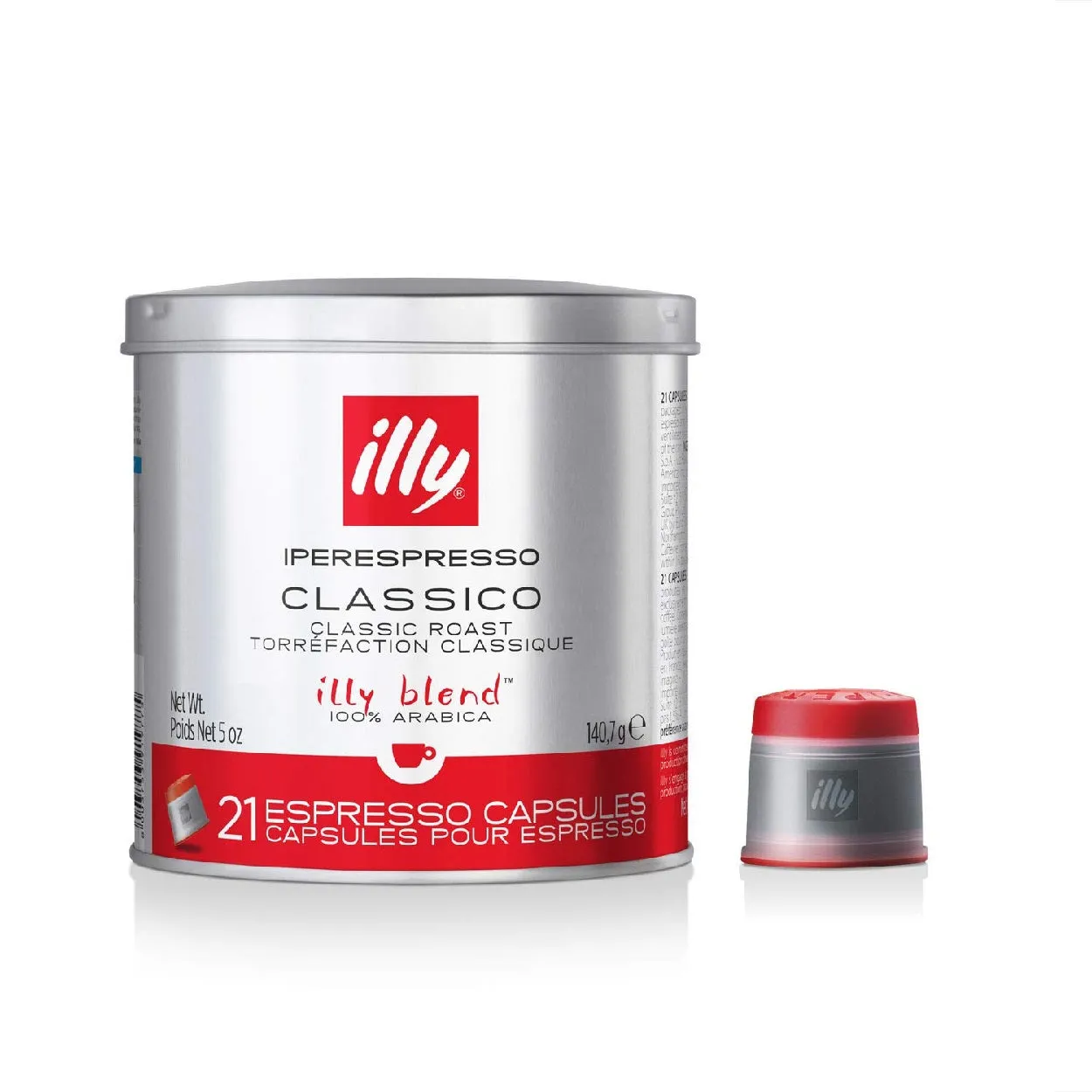 ILLY IPERESPRESSO MEDIUM ROAST - 21 CAPSULE TIN 140G