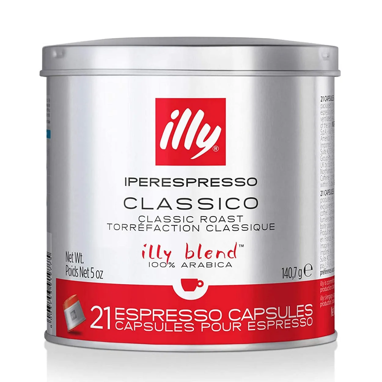 ILLY IPERESPRESSO MEDIUM ROAST - 21 CAPSULE TIN 140G