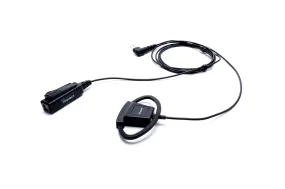 Impact Platinum Series Noise Cancelling 2-Wire Surveillance Kit for Two-Way Radio with Adjustable D-Shaped Ear Hanger K1-P2W-D1-NC