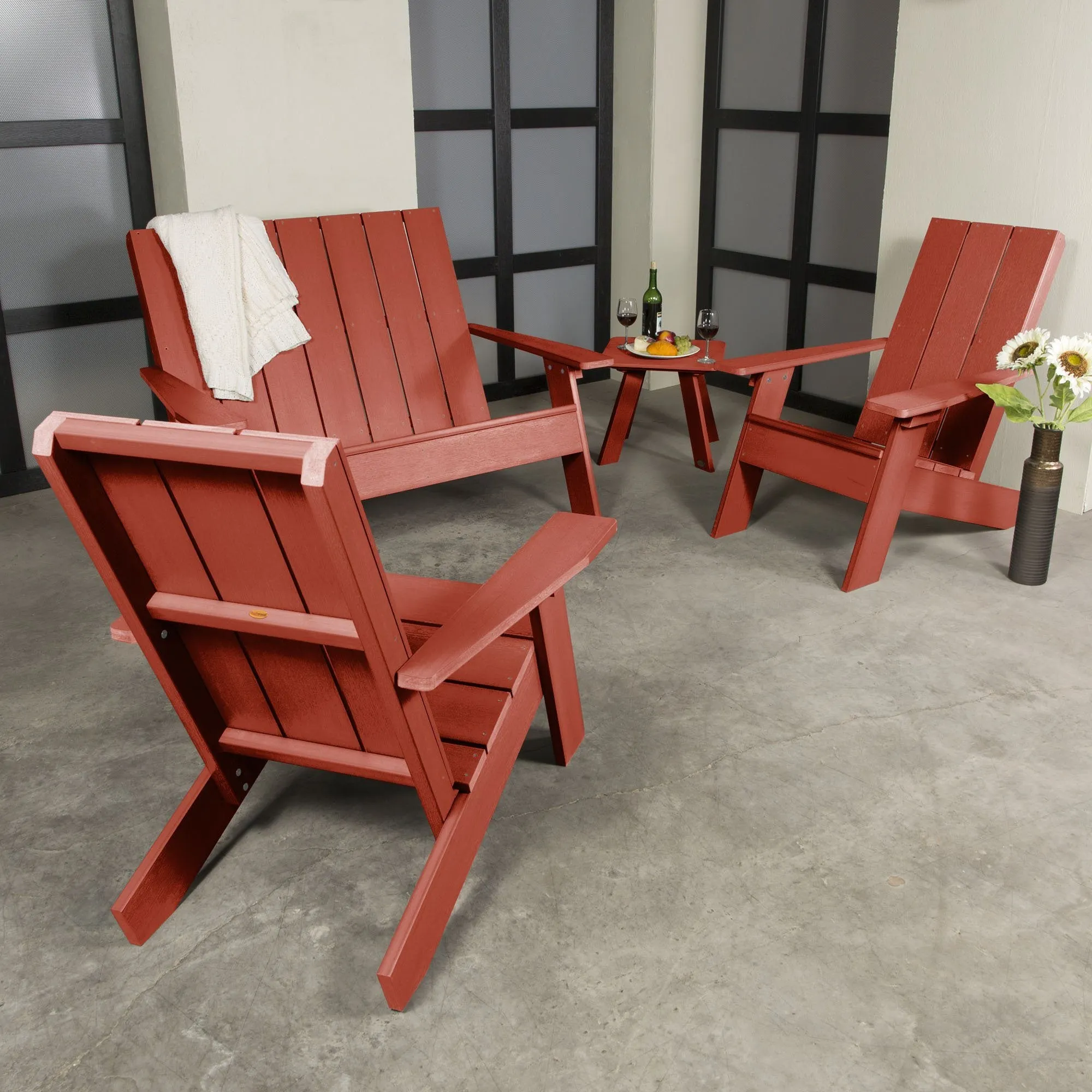 Italica Modern Adirondack 4-Piece Set