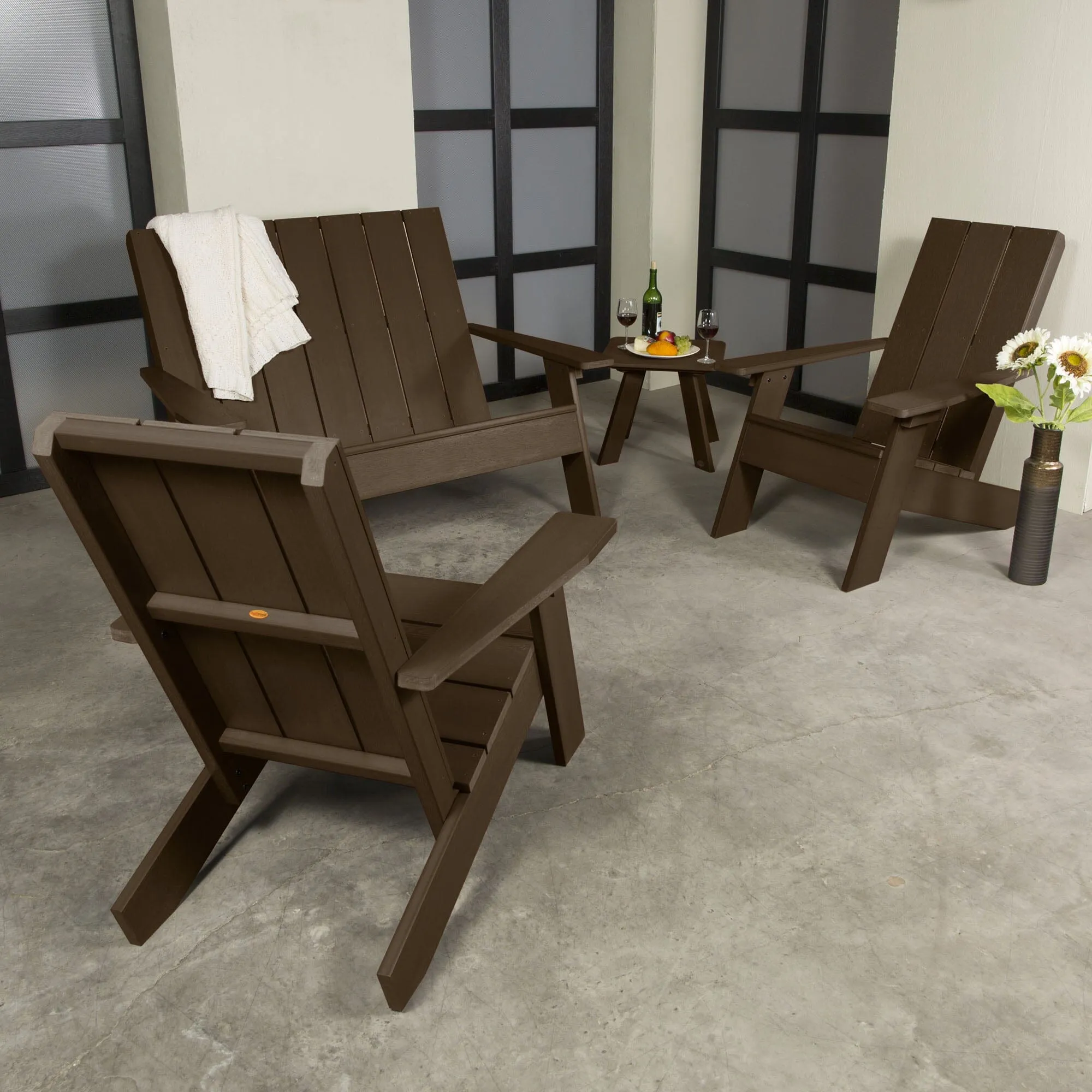 Italica Modern Adirondack 4-Piece Set