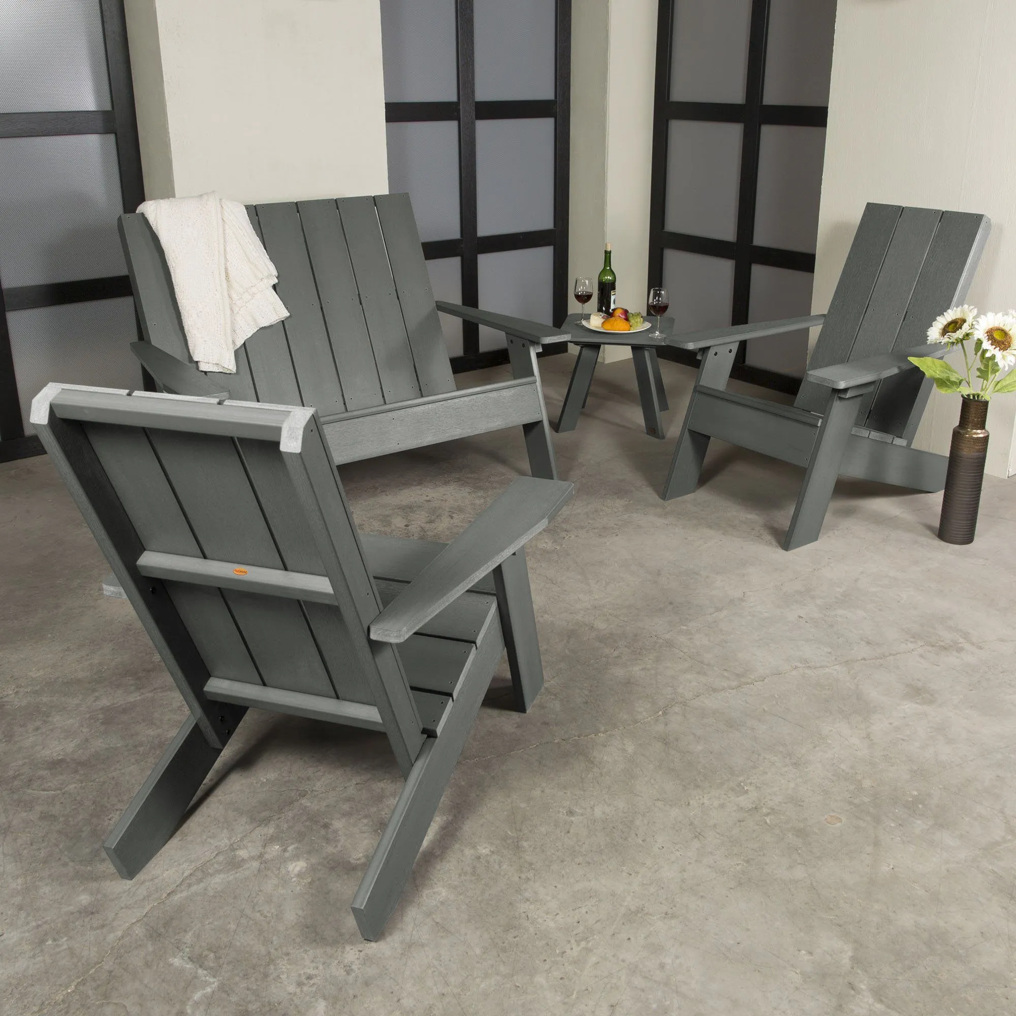 Italica Modern Adirondack 4-Piece Set