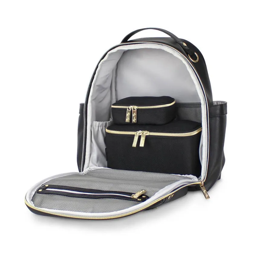 Itzy Ritzy Packing Cubes - Black & Gold