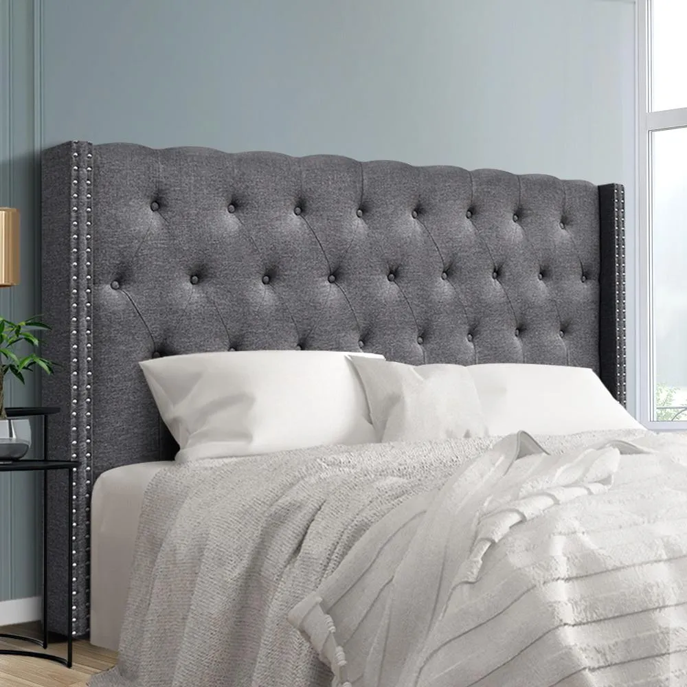 King Size | Luca Bed Headboard (Grey)