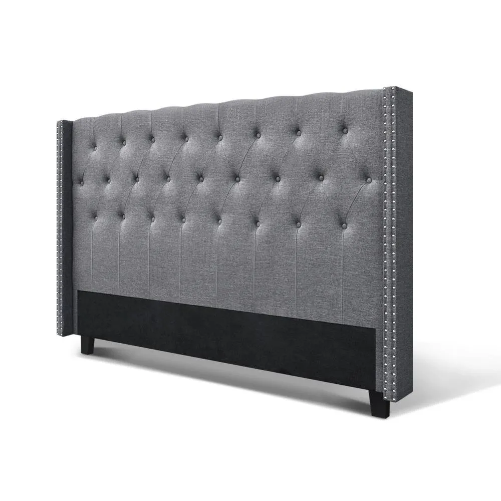 King Size | Luca Bed Headboard (Grey)