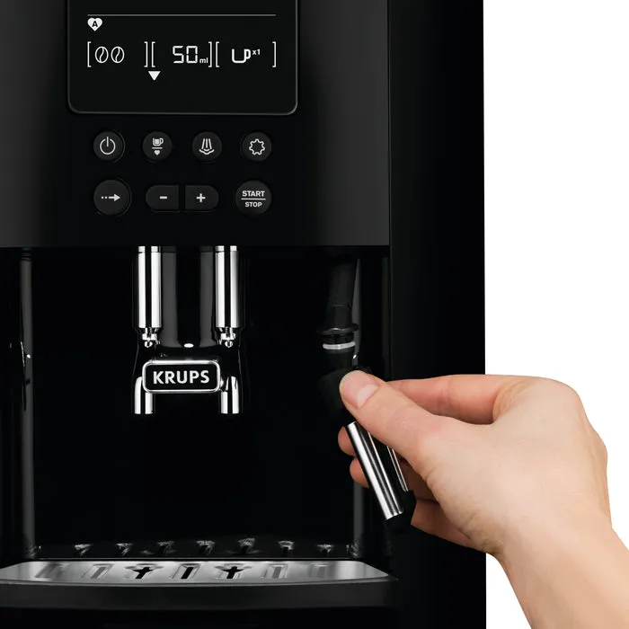 Krups Arabica Digital Bean To Cup Coffee Machine, EA817040 - Black