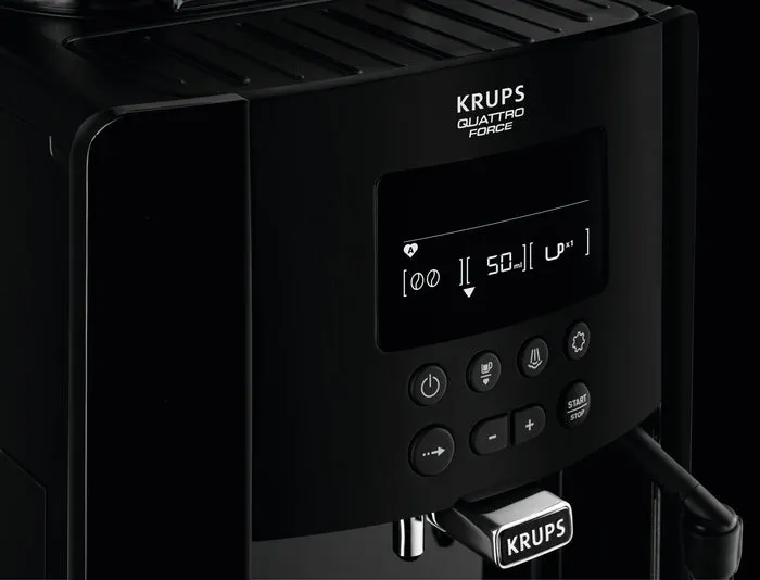 Krups Arabica Digital Bean To Cup Coffee Machine, EA817040 - Black