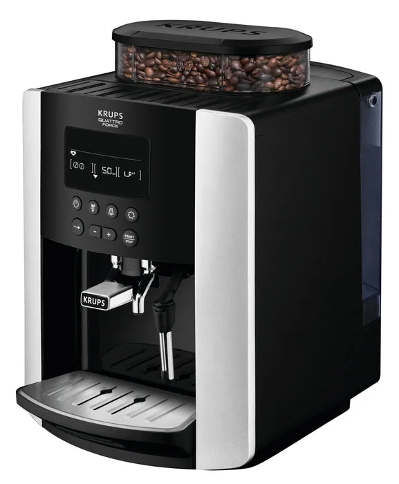 Krups Arabica Digital Bean To Cup Coffee Machine, EA817840 - Silver