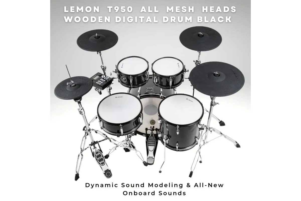 Lemon Drums T-950 BK - Electronic Drum Kit