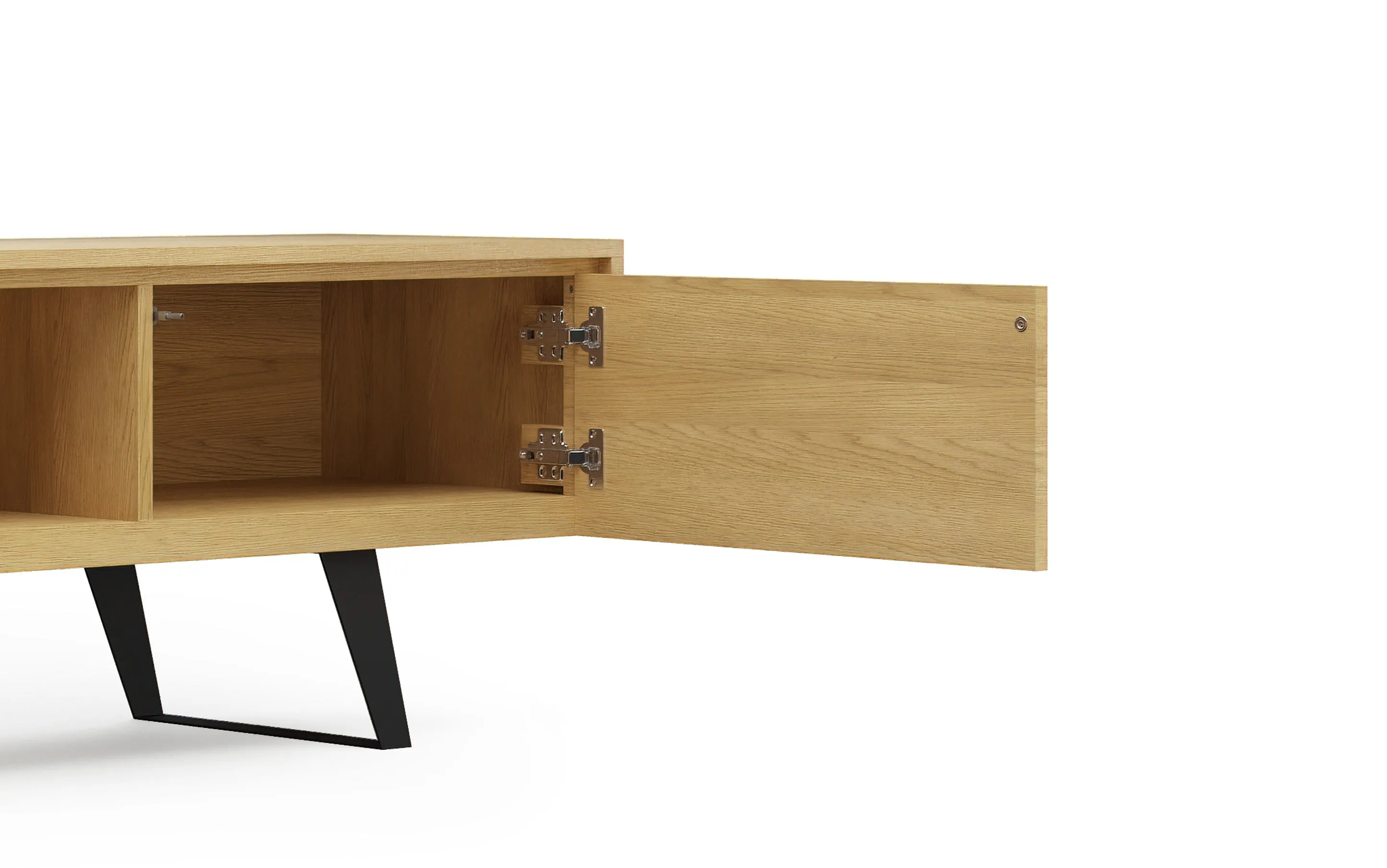 Lowry 72 inch TV Media Stand in Oak