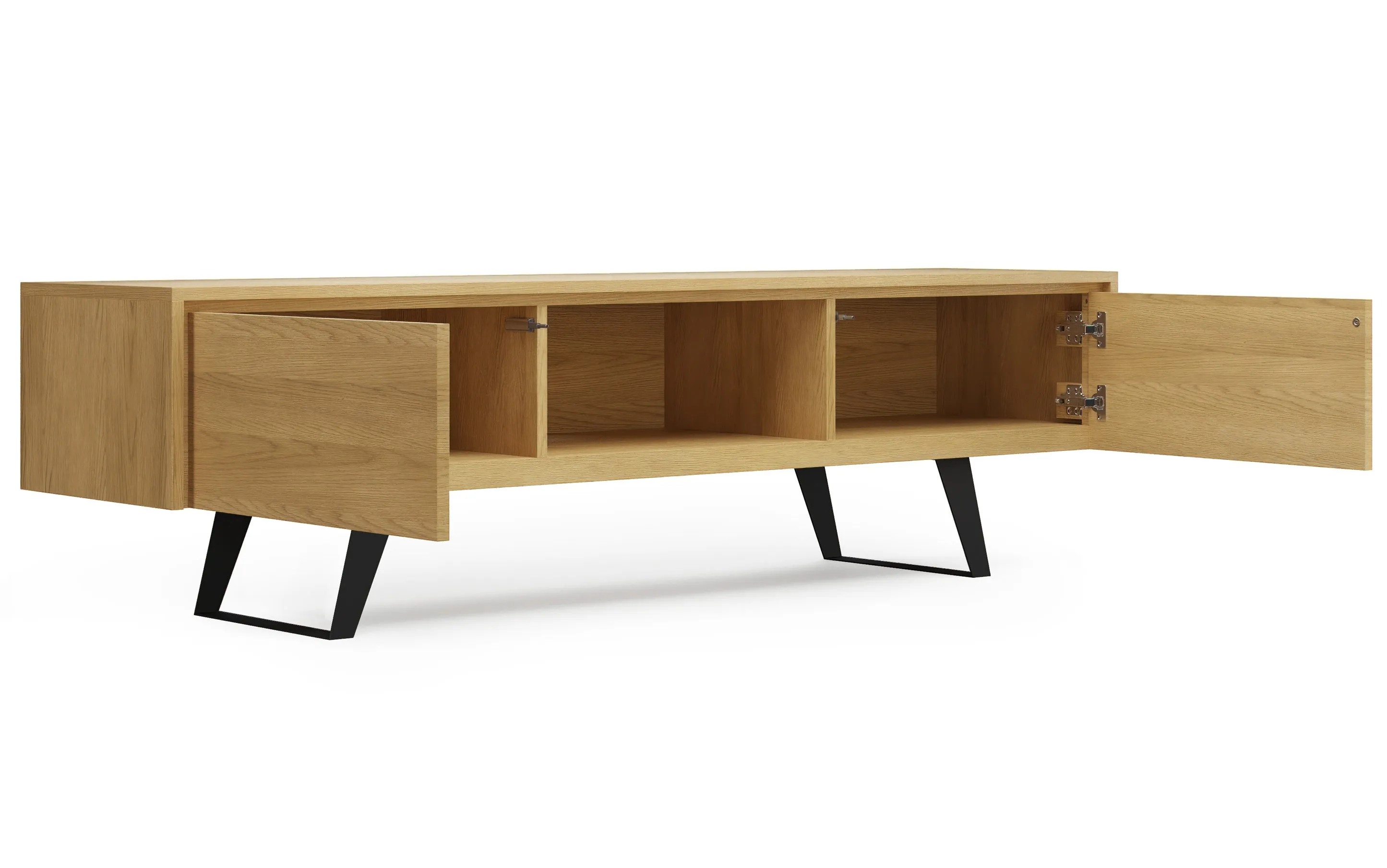 Lowry 72 inch TV Media Stand in Oak