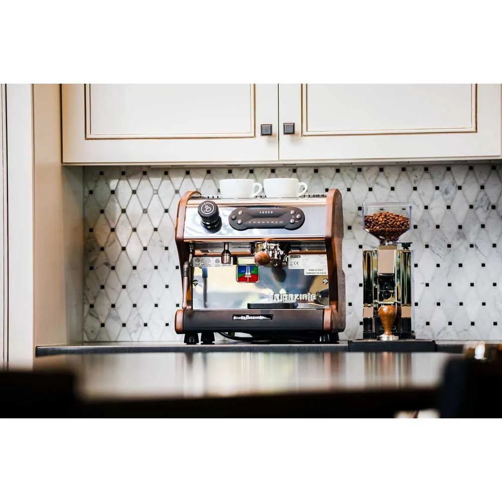 Lucca A53 Direct Plumb Single Group Espresso Machine - Walnut