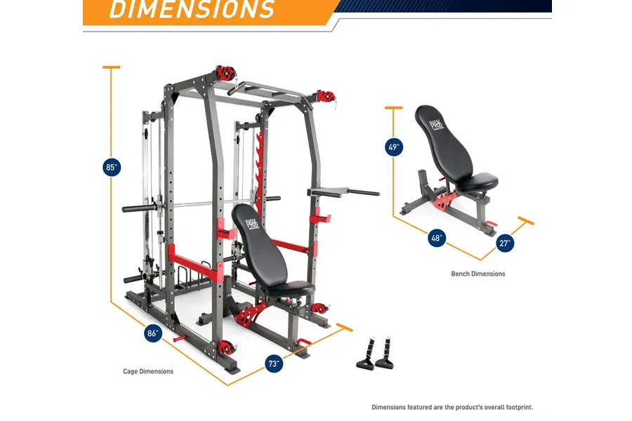 Marcy Pro Smith Machine Home Gym Training System Cage (SM-4903)