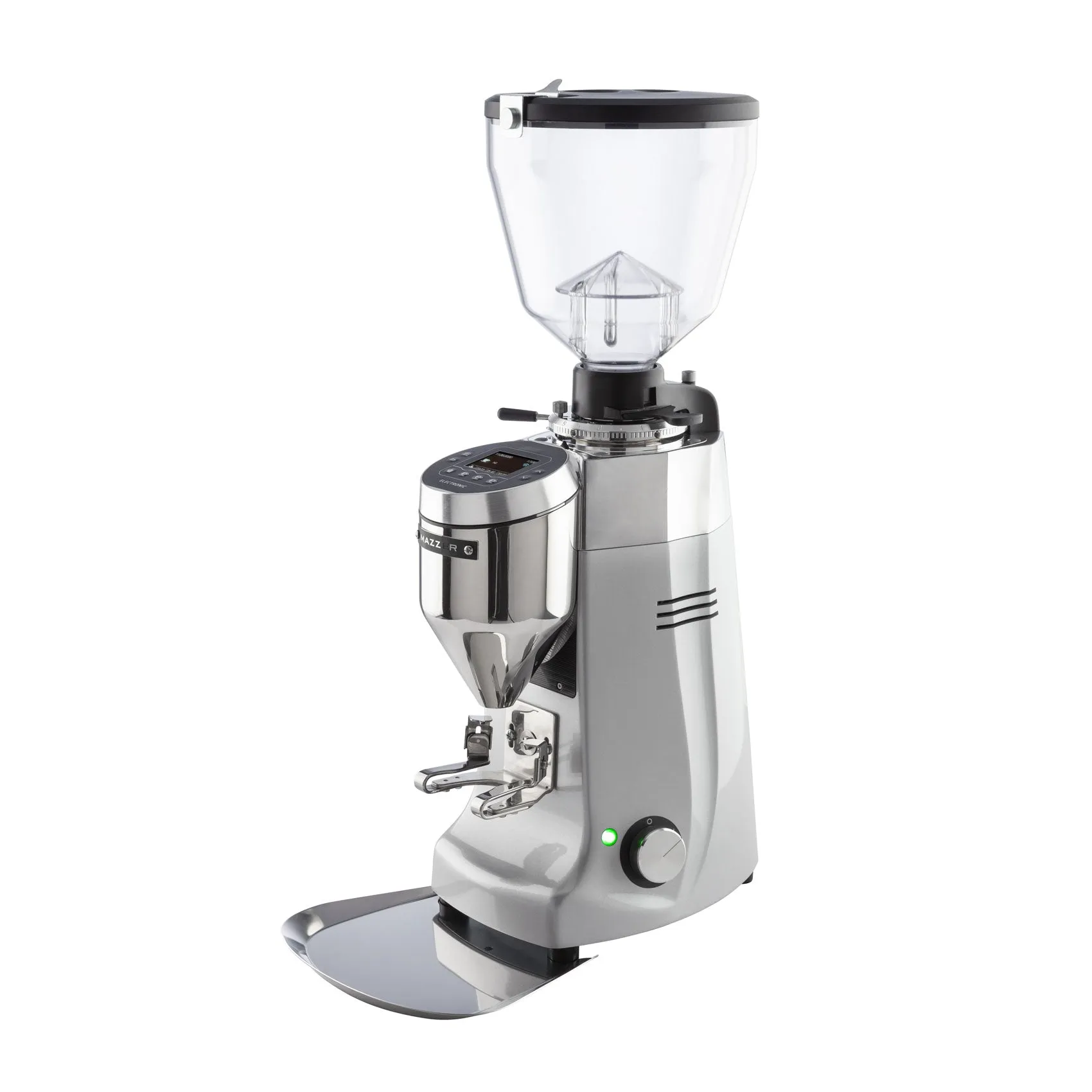 Mazzer Kony S Electronic Commercial Espresso Grinder - Silver