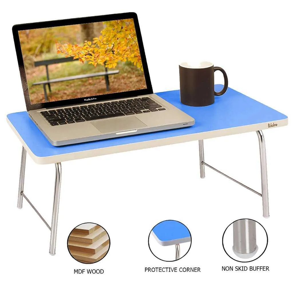 Mini Laptop table with folding legs I Medium Blue