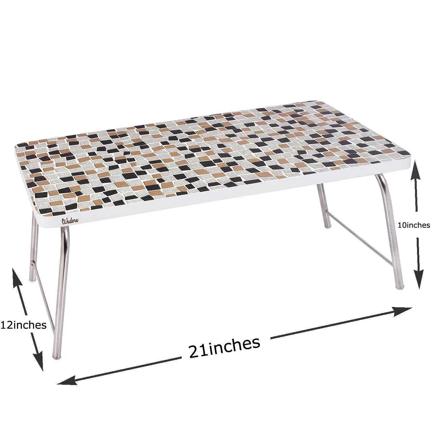 Mini Laptop table with folding legs I Medium Mosaic