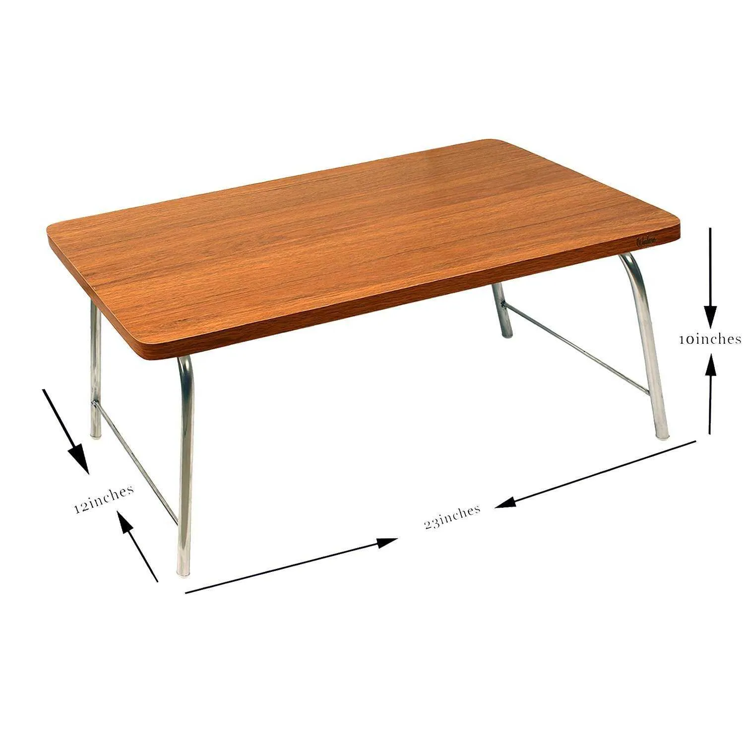 Mini Laptop table with folding legs I Medium Sandalwood