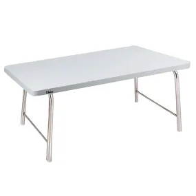 Mini Laptop table with folding legs I Medium White