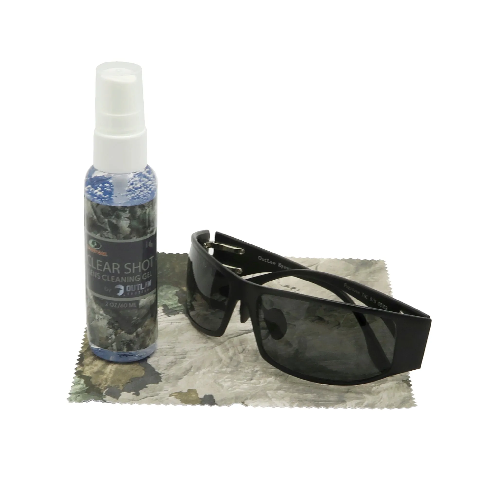 Mossy Oak ClearShot 2 Oz. Lens Cleaner Spray & Microfiber Cleaning Cloth