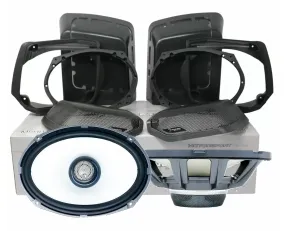 MSHXM694LK13 - 1998-2013 Harley Davidson Cut-in Lid Kit with HXM69F4 (4Ω) Speakers