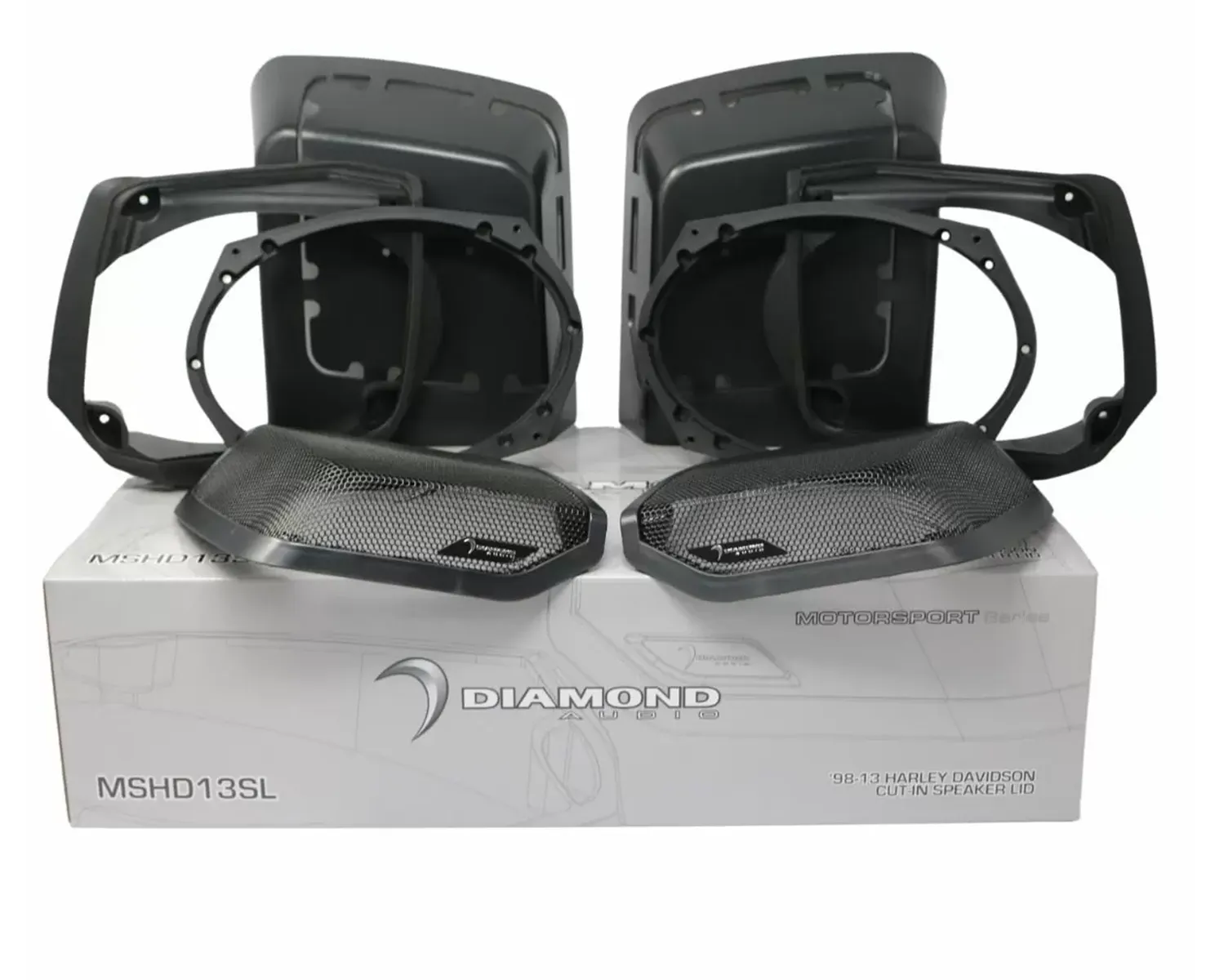 MSHXM694LK13 - 1998-2013 Harley Davidson Cut-in Lid Kit with HXM69F4 (4Ω) Speakers