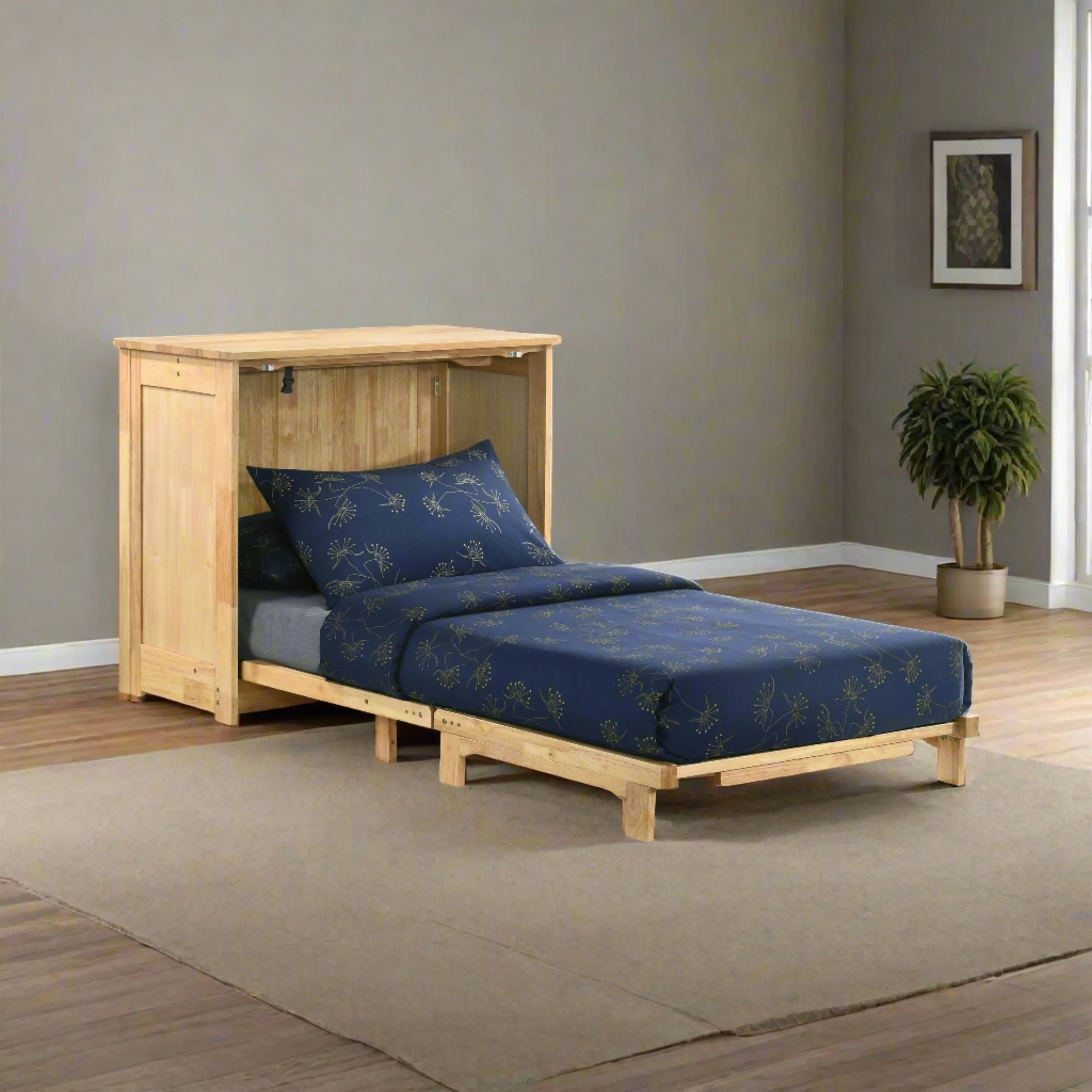 Night and Day Furniture - Orion Cabinet Murphy Bed with Mattress in Full or Twin