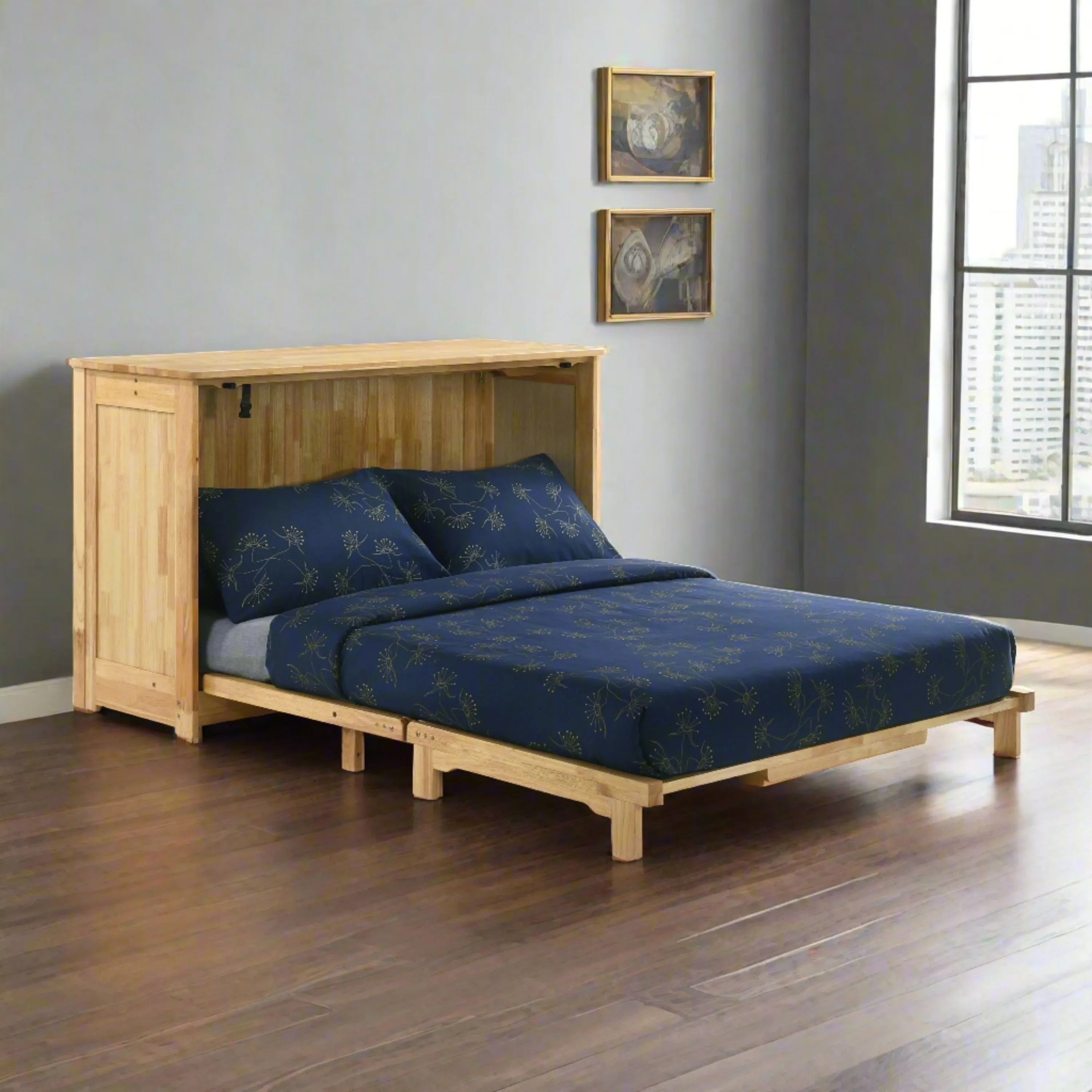 Night and Day Furniture - Orion Cabinet Murphy Bed with Mattress in Full or Twin