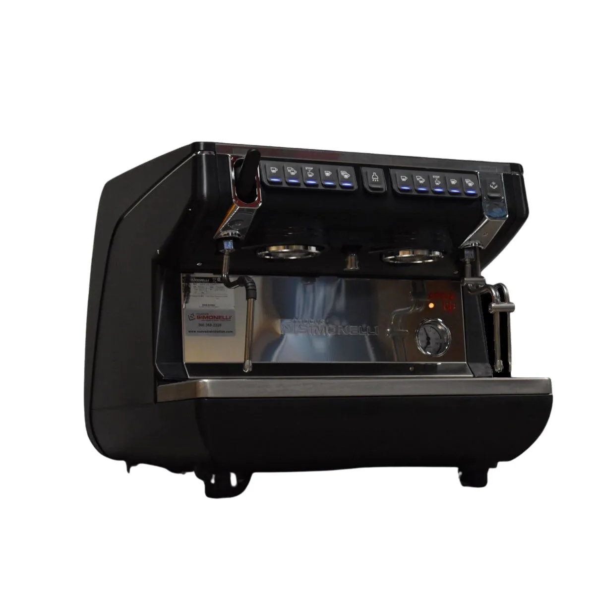 Nuova Simonelli Appia Life Compact 2 Group Volumetric Espresso Machine - 220v w/ Autosteam