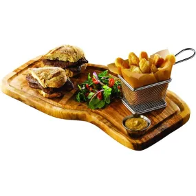 Olive Wood Serving Board W/ Groove 40X21cm /-