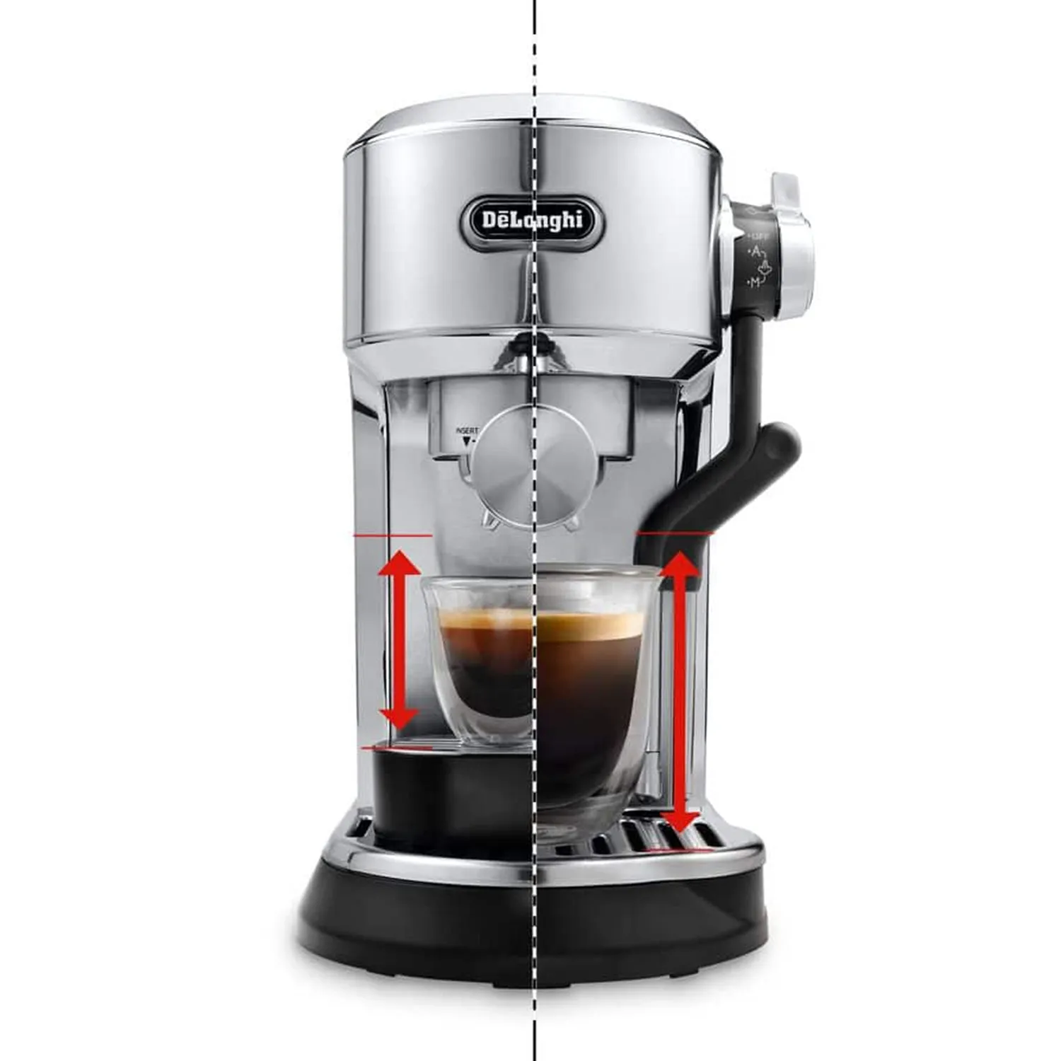 Open Box | DeLonghi Dedica Maestro Plus Espresso Machine, Metal #EC950M