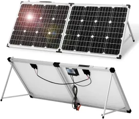 Portable Foldable 100W/150W 18v Solar Panel Kit with Controller to Charge 12 Volts Batteries for RV Camping Boat